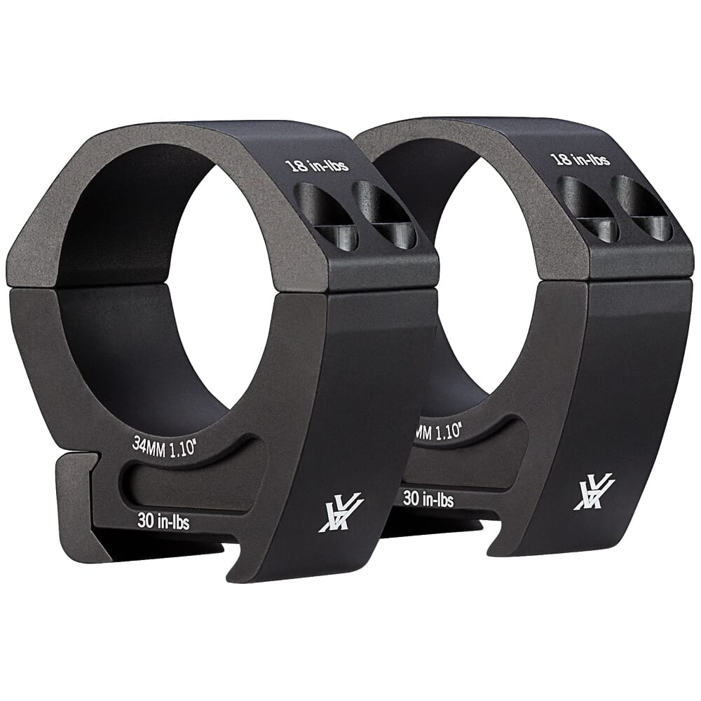 Vortex Pro 34mm Medium (1.10") Scope Rings PR34-M