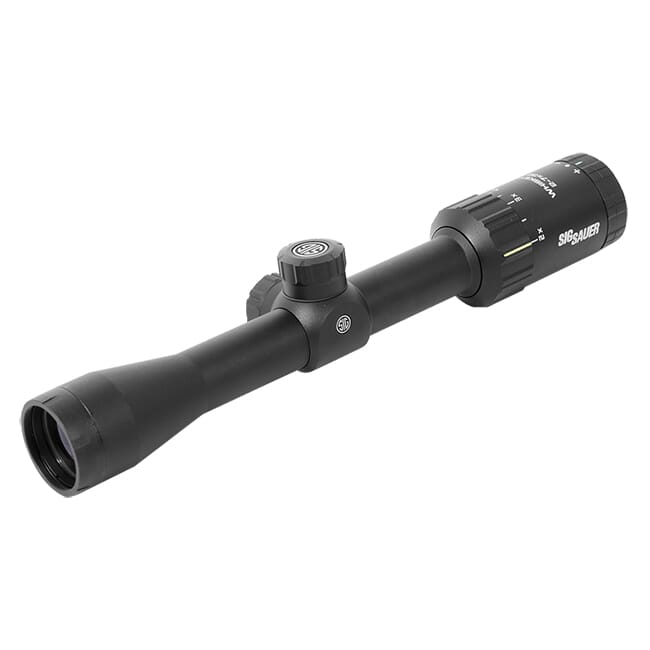 Sig Sauer WHISKEY3 Scope, 2-7x32mm, 1 In, SFP, Quadplex Reticle, 0.5 MOA Adj, Black SOW32201