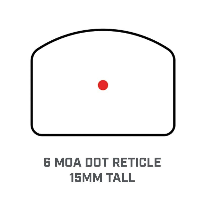 Bushnell RXU-200 1x21mm Ultra-Compact FMC 6 MOA Red Dot Black Reflex Sight RXU200