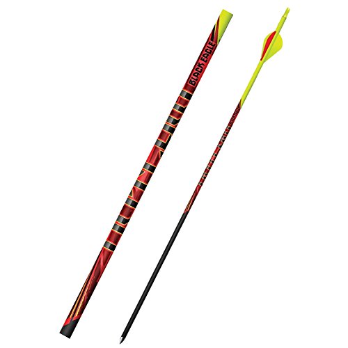 Black Eagle 19/64" Factory Fletched Arrow Outlaw 6pk Yellow Crested .005"-300 149