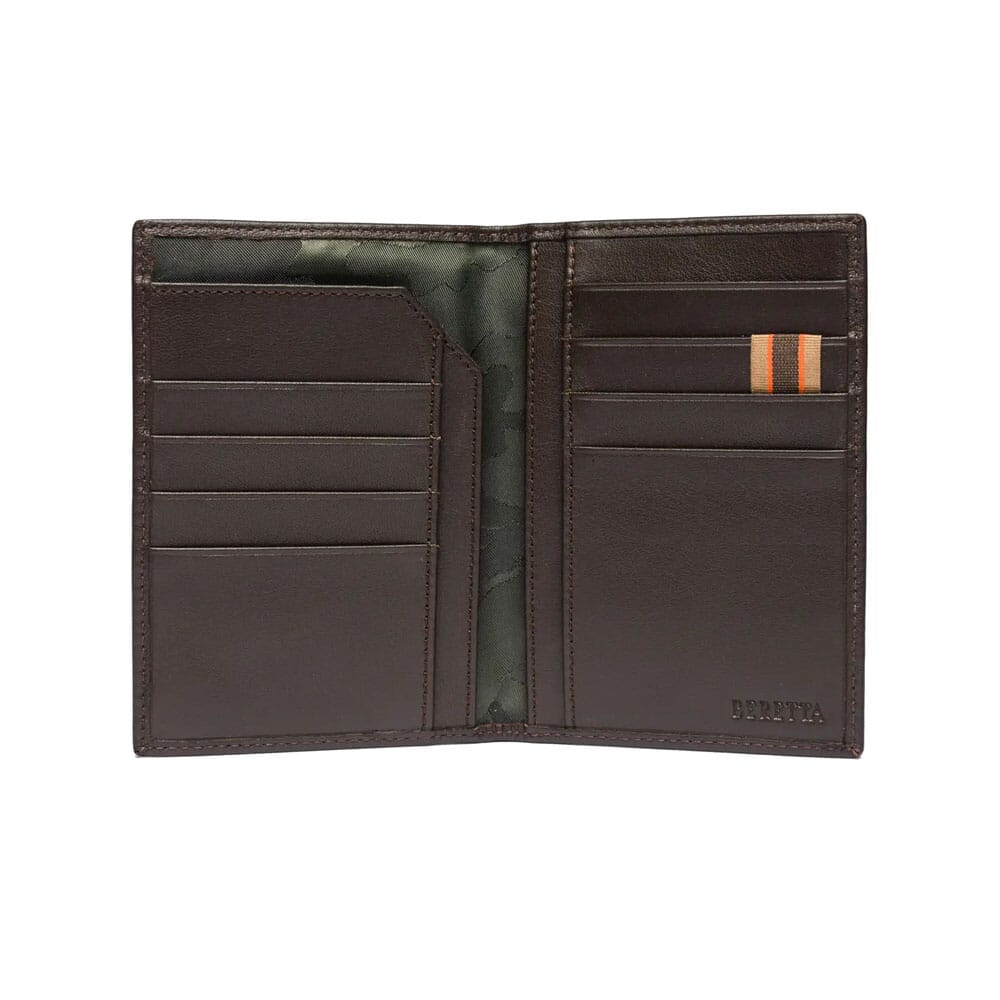 Beretta Brown Vertical Bifold Wallet w/Document Slot PP011L01260089UNI