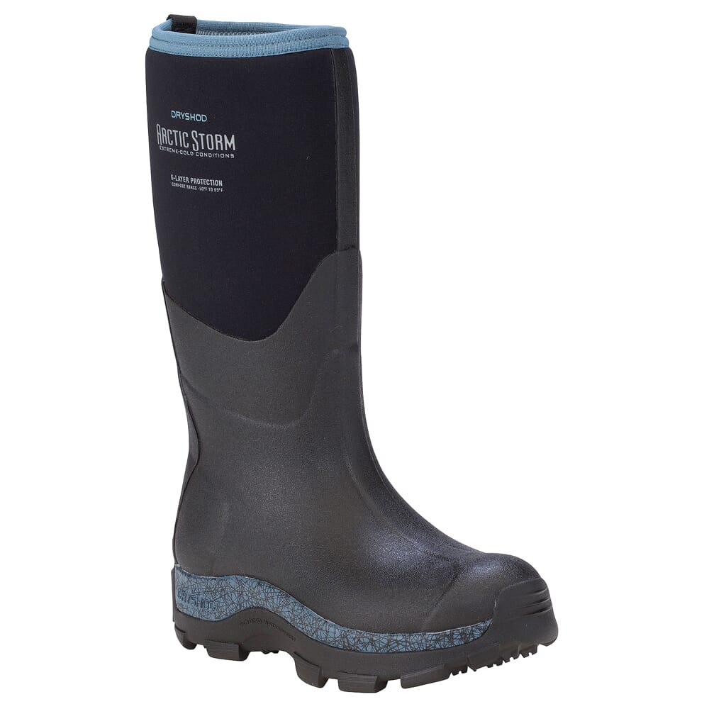 Dryshod Women's Arctic Storm Hi Black/Blue Boot ARS-WH-BL-W