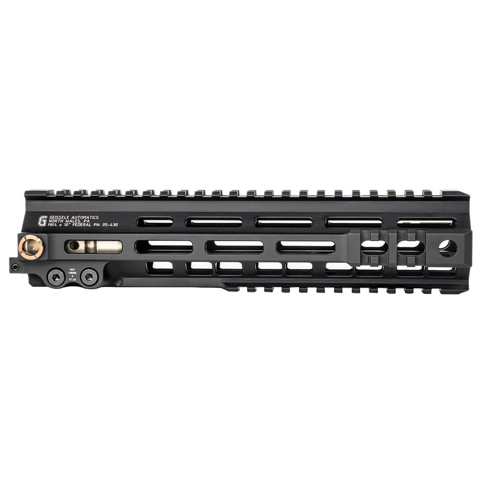 Geissele 10" M-LOK MK4 Federal Black Super Modular Rail 05-430B