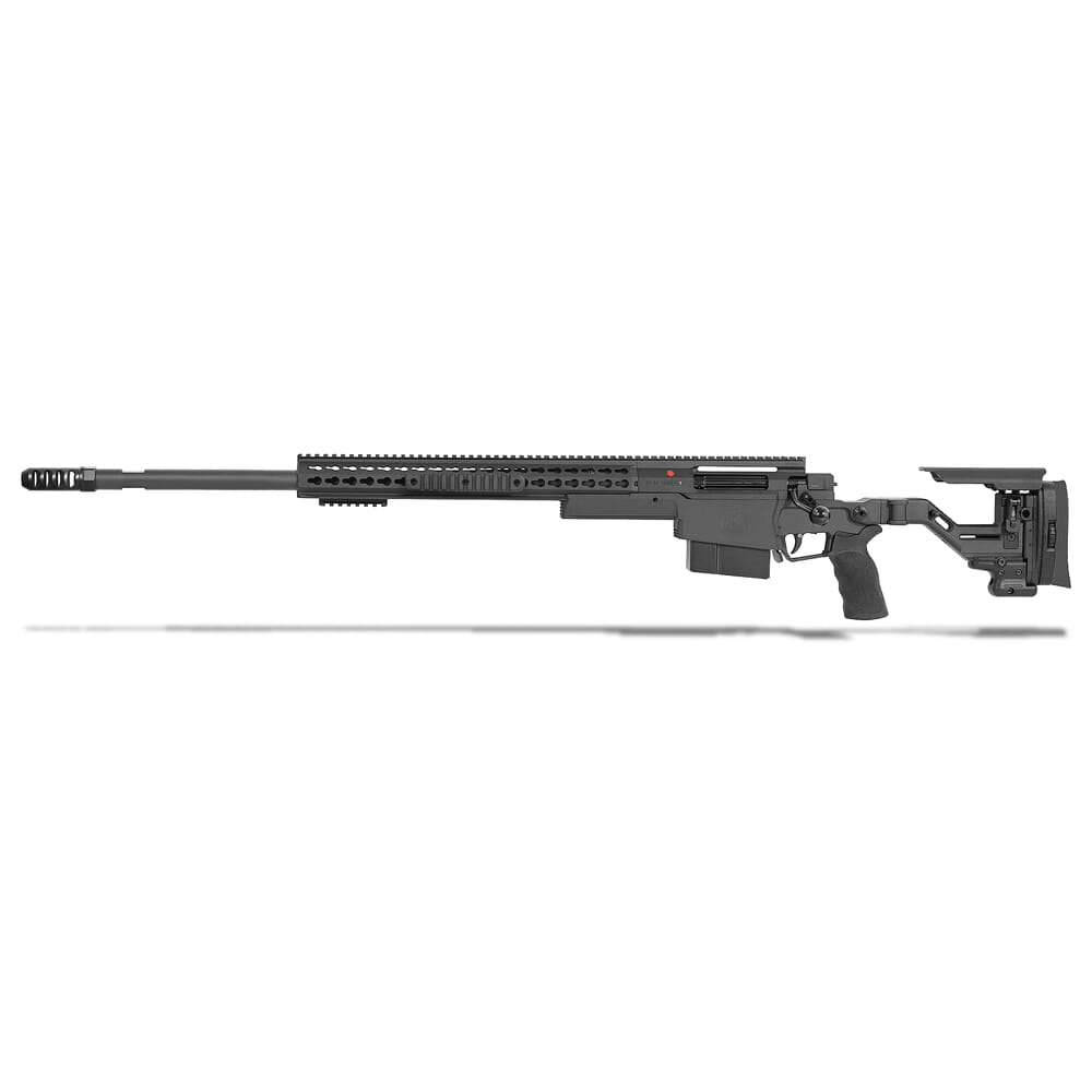 Accuracy International AXSR .300 PRC 27" 3/4"-24 Threaded Bbl Black Left Hand Folding Rifle w/Brake SR30P27MLHBL