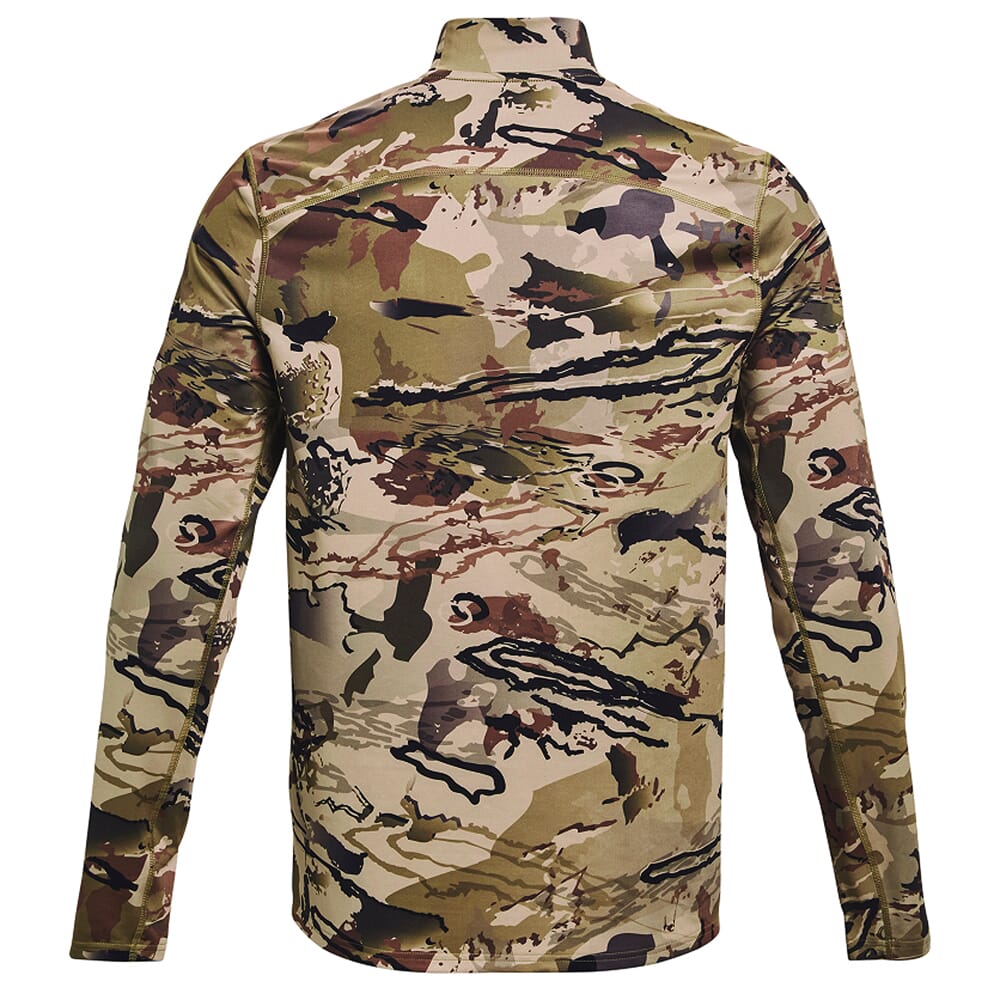 Under Armour Camo ColdGear Infrared Mock Neck Long Sleeve Tee UA Barren Camo/Black 1372605-989