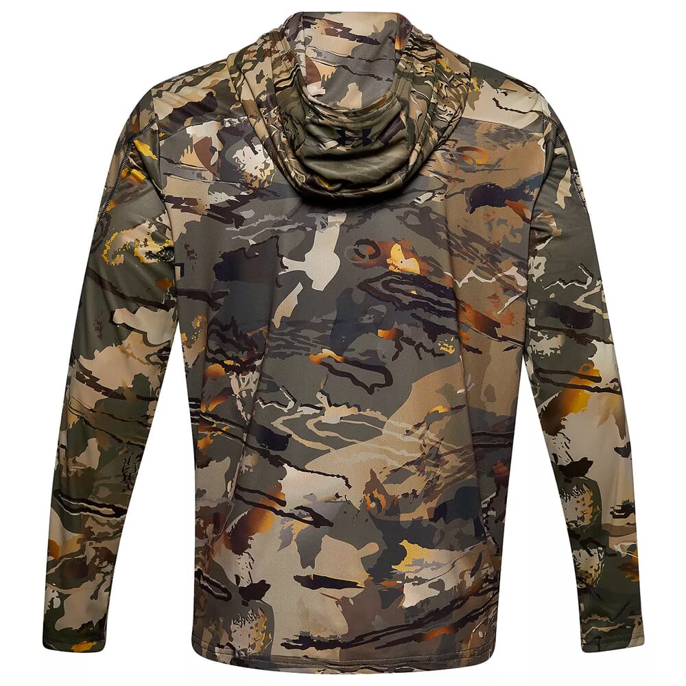 Under Armour Whitetail Iso-Chill Brush Line Hoodie UA Forest All Season Camo/Black 1361309-994