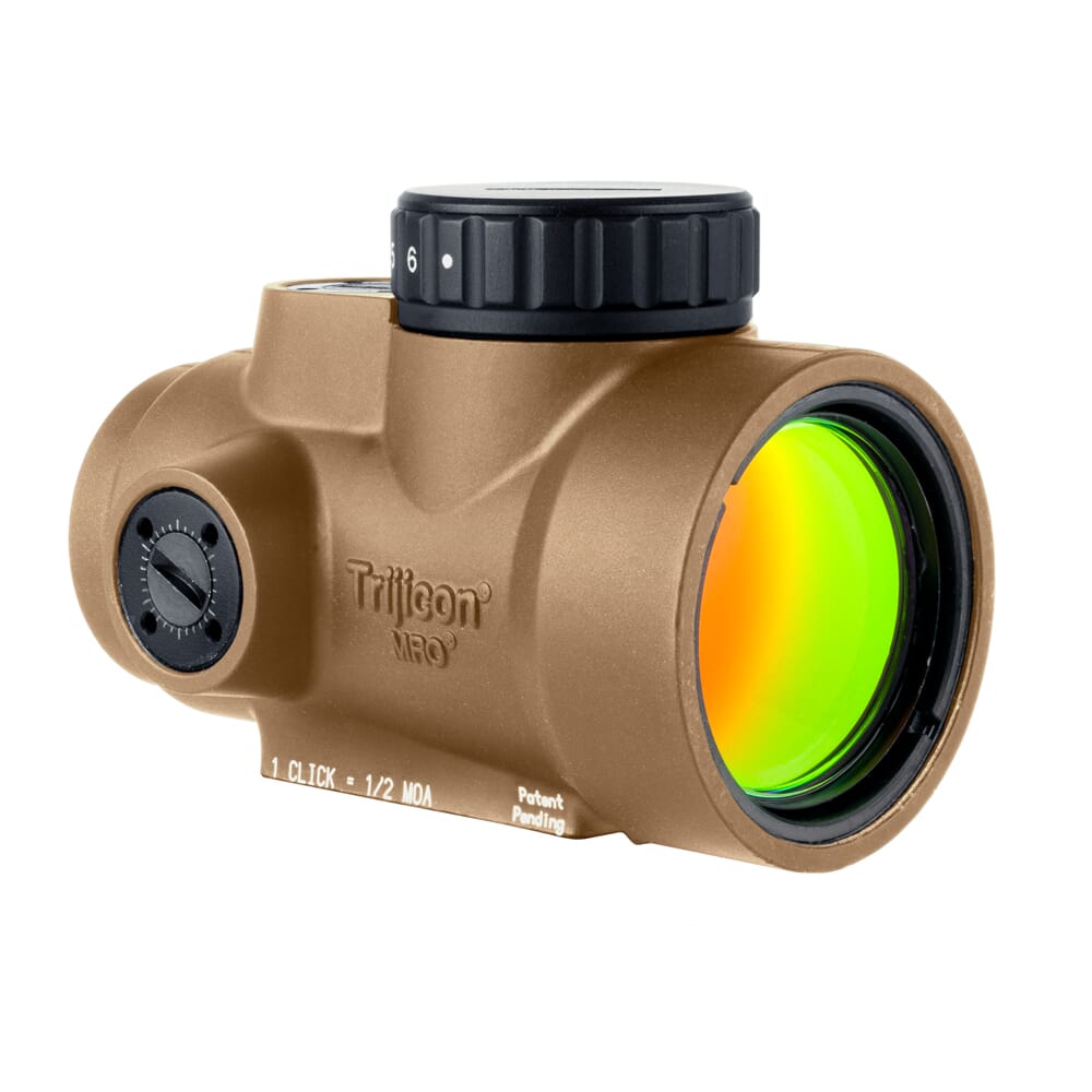 Trijicon MRO SD 1x25 Red Dot Sight w/ Adjustable LED 2.0 MOA Red Dot, Coyote Brown Anodized MRO-C-2200325