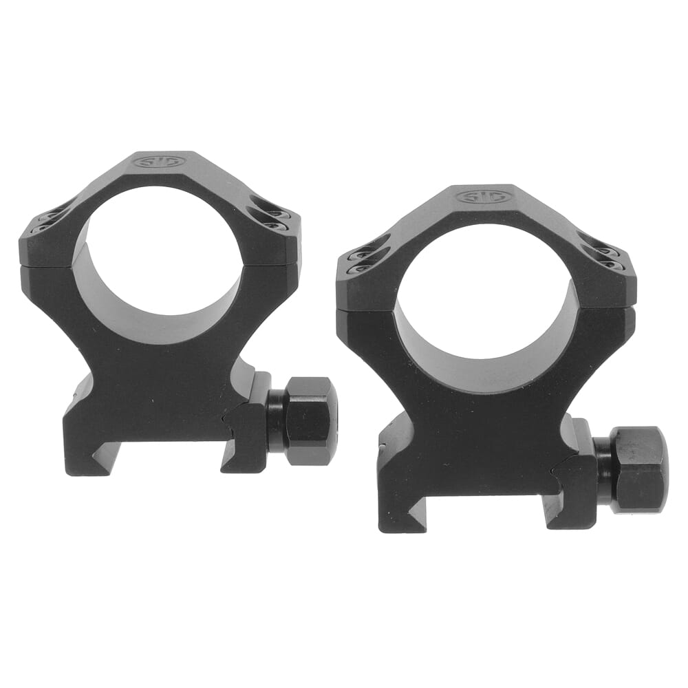 Sig Sauer ALPHA1 1? High 1.12? Aluminum Black Hunting Scope Rings SOA10021