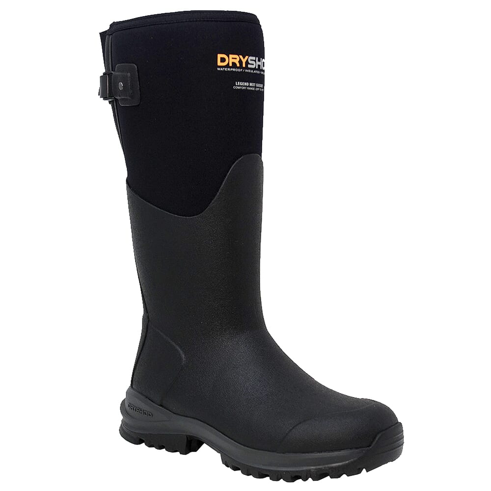 Dryshod USED Legend MXT Gusset Black/Grey Size 7 Boots LGXG-WH-BK-W07 - Like New - Damaged Box UA7147