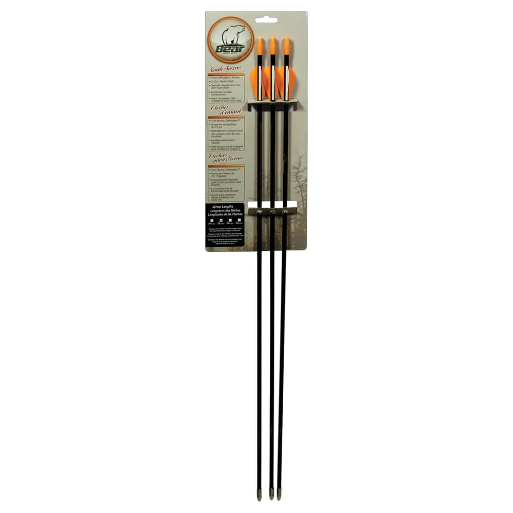 Bear Safetyglass 3-Card 28" Youth Arrows A1090B