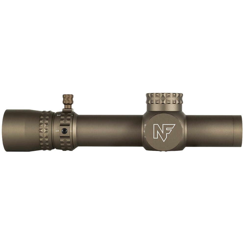 Like New Nightforce NX8 1-8x24mm F1 .2 MRAD PTL FC-DMX Dark Earth Riflescope w/Capped E/W C663