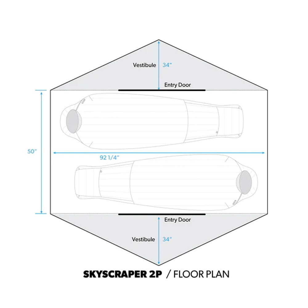 Stone Glacier SkyScraper 2P Blue Tent 70013-BL-2P