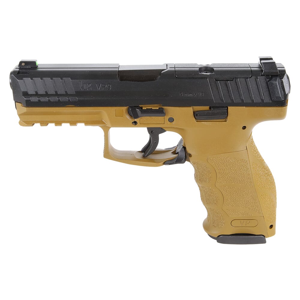 HK VP9 9mm 4.09" Bbl Optics Ready FDE Pistol w/(2) 17rd Mags 81000607