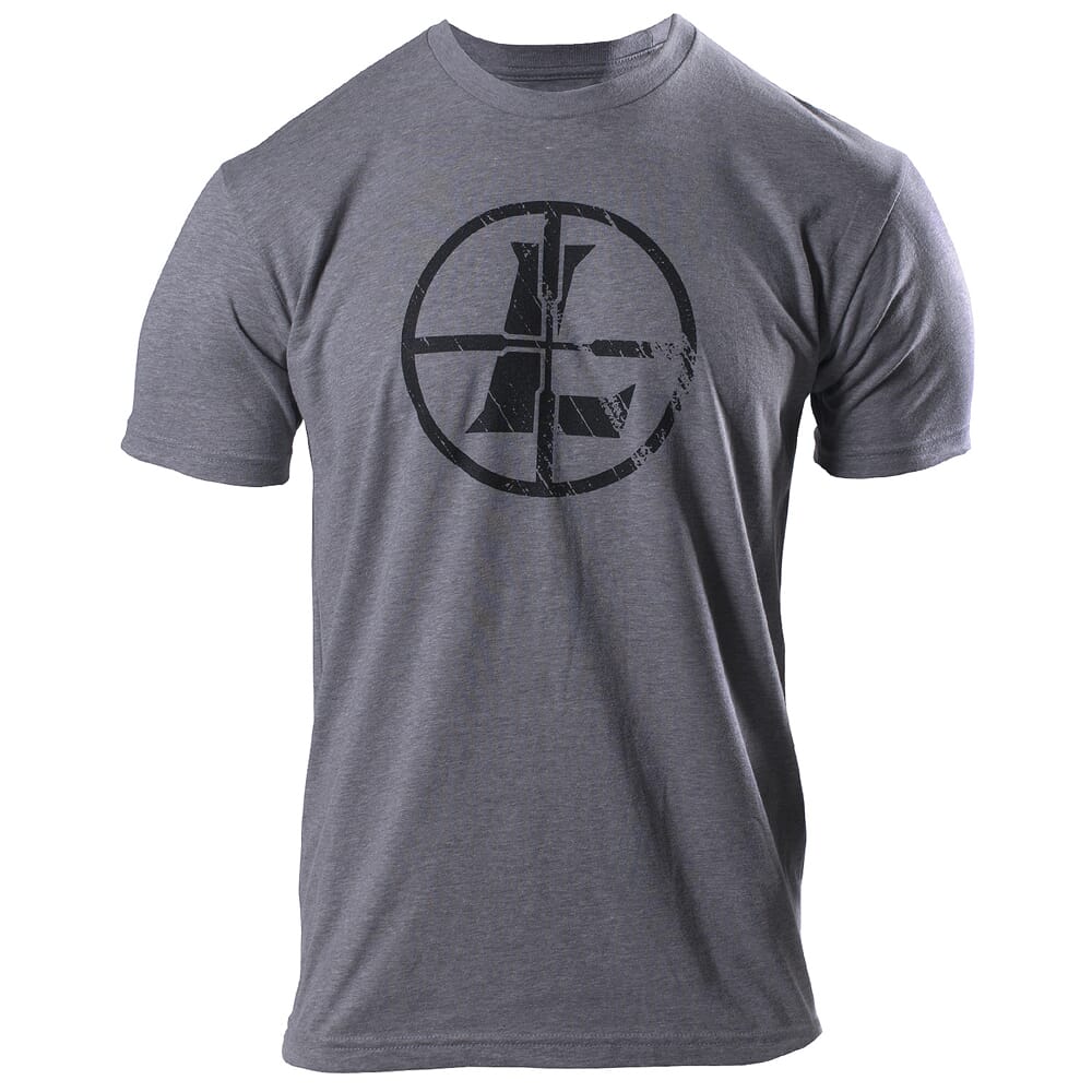 Leupold Distressed Reticle Tee Graphite Heather 17762