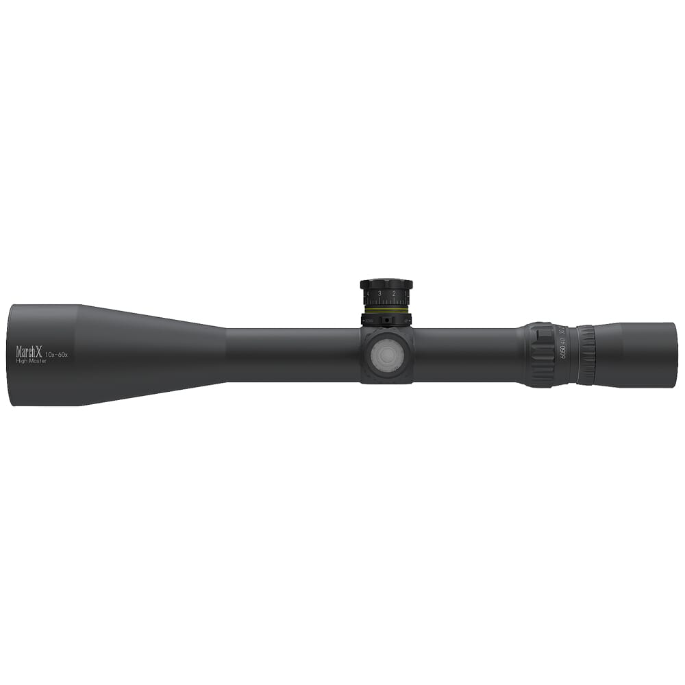 March X "High Master" 10-60x56mm SFP MTR-3 Reticle 1/8MOA 6Level Illum Riflescope w/Middle Wheel D60HV56TI-MTR-3