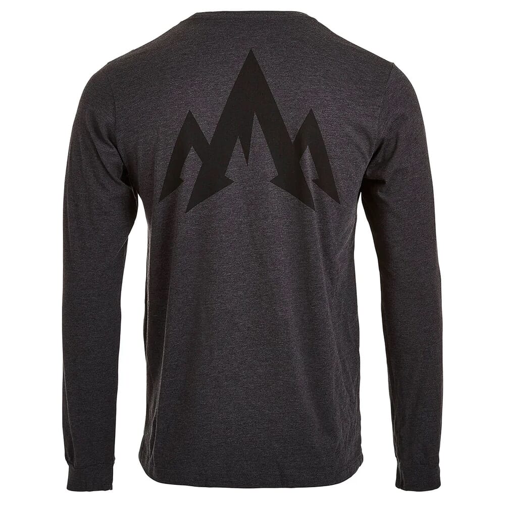 Pnuma Outdoors Side Swipe Long Sleeve Tee Shirt Dark Grey LS-TS-SS-DG
