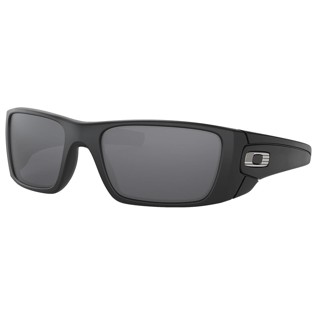 Oakley SI Fuel Cell Matte Black Steel Flag w/Black Iridium Lenses OO9096-82