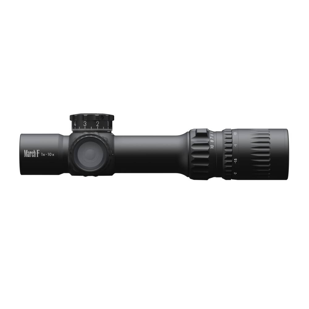 March FX Shorty 1-10x24mm FFP FMC-3 Reticle 0.1MIL 6Level Illum Riflescope D10SV24FIMLN34-FMC-3
