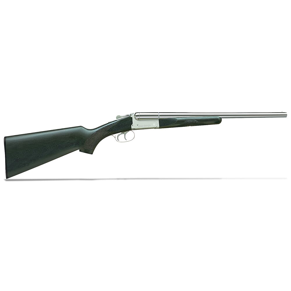 Stoeger Coach Gun DT 12ga 3" 20" Black-Finished Hardwood, Polished Nickel Side-by-Side Shotgun 31415