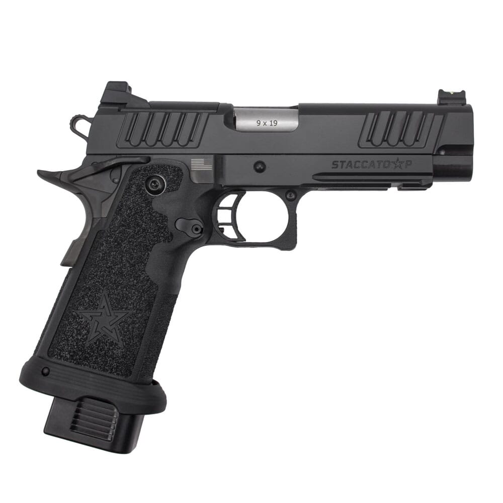 Staccato P Duty V2 9mm DLC/SS P Optic Ready 12-1200-000003
