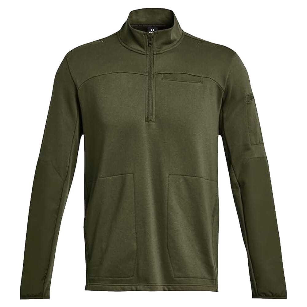Under Armour Rival Fleece Tactical Job 1/4 Zip Marine OD Green 1379203-390