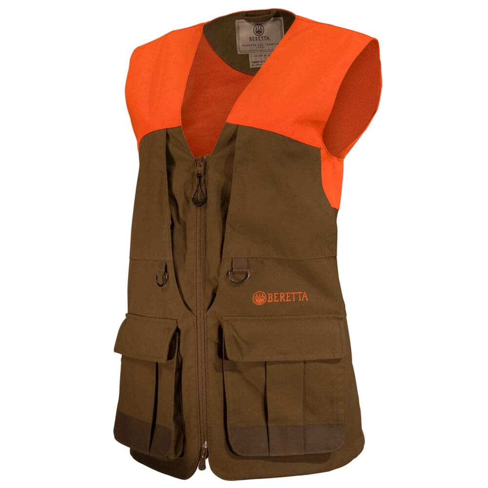 Beretta Women's Retriever Hunting Vest Tobacco/Blaze Orange GD322T16510850