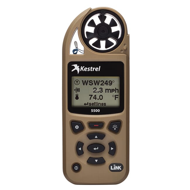 Kestrel 5500 Weather Meter w/ LiNK & Vane Mount Desert Tan 0855LVTAN