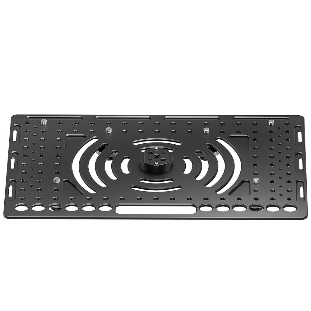 Leofoto LCH-3S Laptop Tray w/(3) 3/8" & (2) 1/4" Mounting Holes LCH-3S