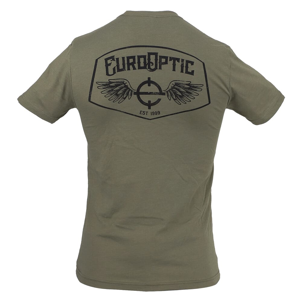 EuroOptic Wings Light Olive Tee TEE-LTOLV-WINGS