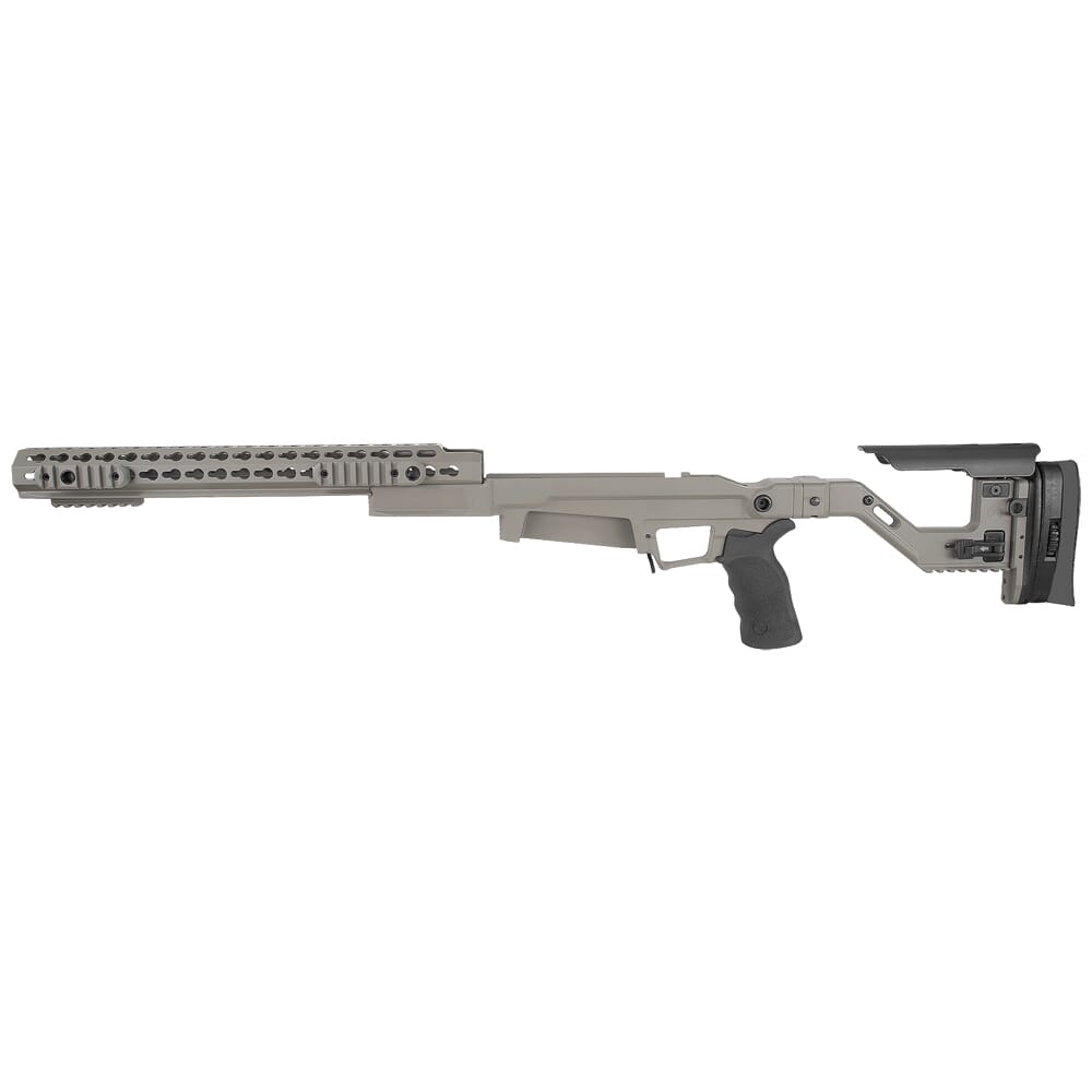Accuracy International AXSR AICS Rem 700 LA .338 Lapua Mag CIP Right Folding, 16? Forend Elite Sand SRC-002ES