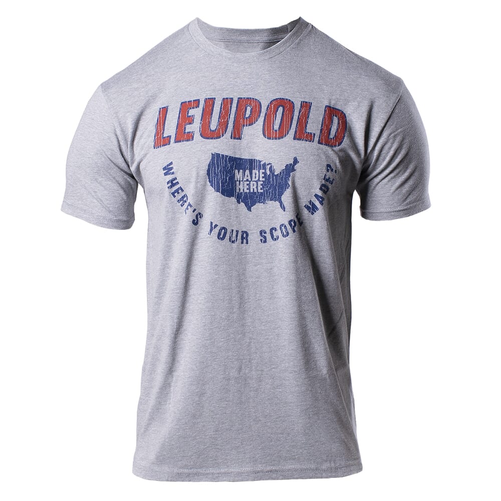 Leupold Made Here Tee Dark Heather Gray 18043
