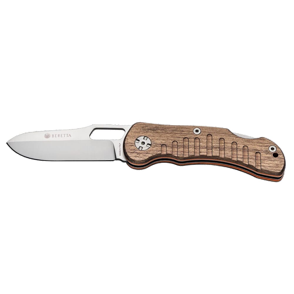 Beretta Bushbuck 3.3" Folding Blade Knife w/Walnut Handle CO281A273508B4
