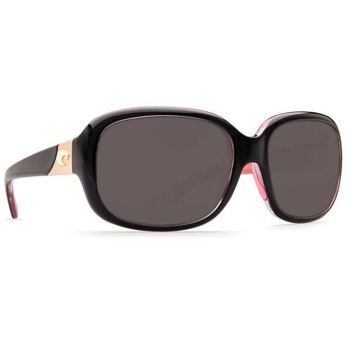 Costa Gannet Shiny Black Hibiscus Frame Sunglasses GNT-132