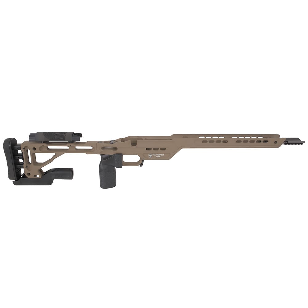 Masterpiece Arms Remington SA RH Flat Dark Earth Hybrid Chassis HYBCHASSISREMSA-FDE-RH-21