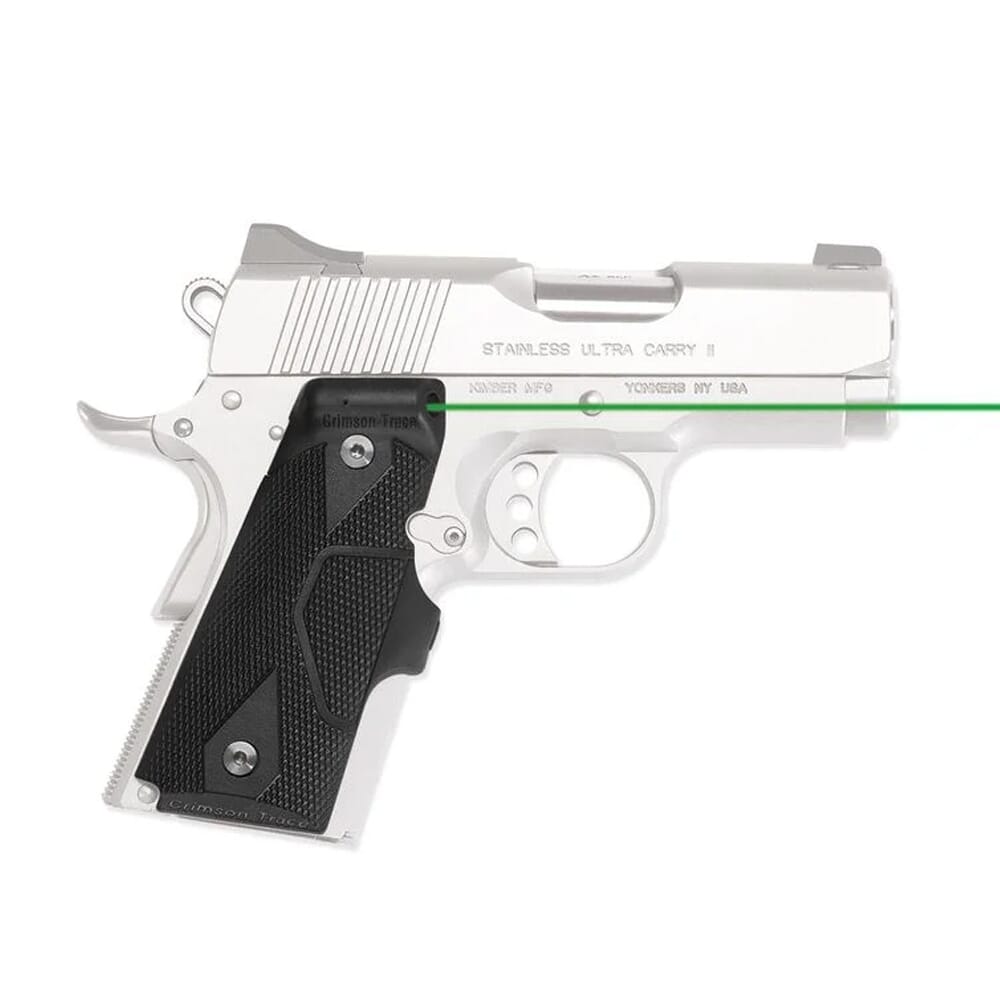Crimson Trace LG-404G Lasergrips 1911 Compact Front Activation Green Laser Sight 01-4110-1