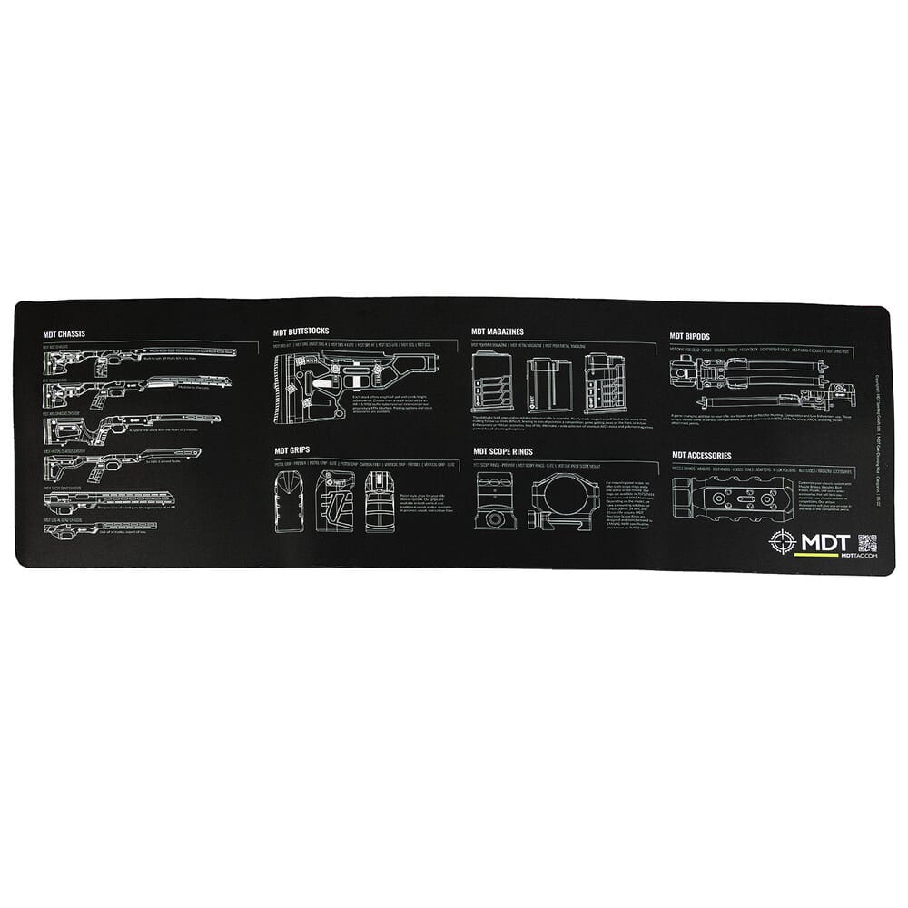 MDT Multi-Product Vulcanized Rubber Bench Mat 107247-BLK