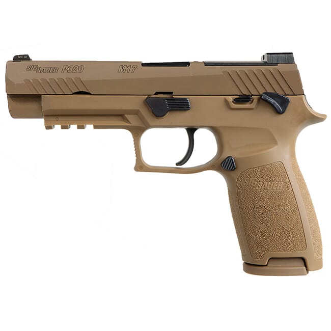Sig Sauer P320 9mm 4.7" M17 Coyote Striker MS Pistol w/ (3) 10Rd Mags 320F-9-M17-MS-10