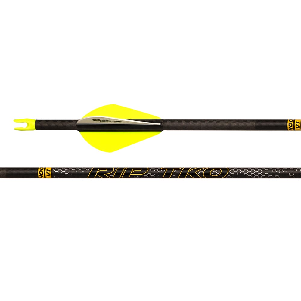 Victory Archery RIP TKO Elite 400 Low Torque GPI: 9 Fletched Arrow 6pk RIPTKE-400FB-6