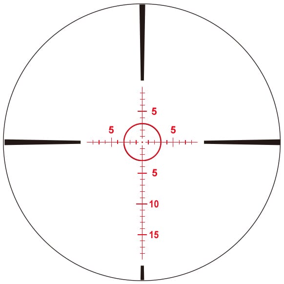 March FX Shorty 1-10x24mm FFP FMC-3 Reticle 0.1MIL 6Level Illum Riflescope D10SV24FIMLN34-FMC-3