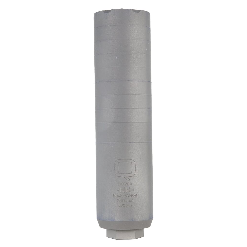 Q, LLC. Trash PANDA 7.62mm Titanium 6.9"x1.75" Quick Attach Bead Blasted Silencer (NFA) SIL-TP-QUICKIE-762-B