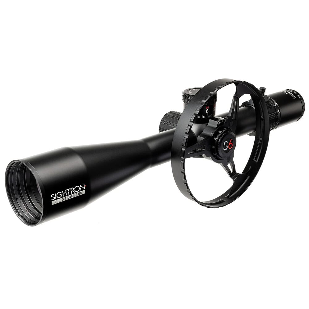 Sightron S6 10-60x56 ED Field Target MOA-2FT w/Wheel Bundle Riflescope 66008