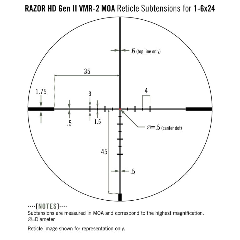 Vortex Viper PST Gen II 1-6x24 VMR-2 MOA Scope PST-1605