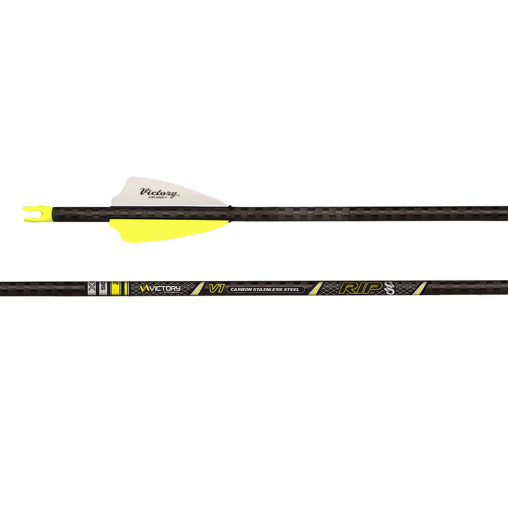 Victory Archery RIP SS Elite 400 GPI: 9.6 Fletched Arrow 6pk RIPSSE-400FX-6