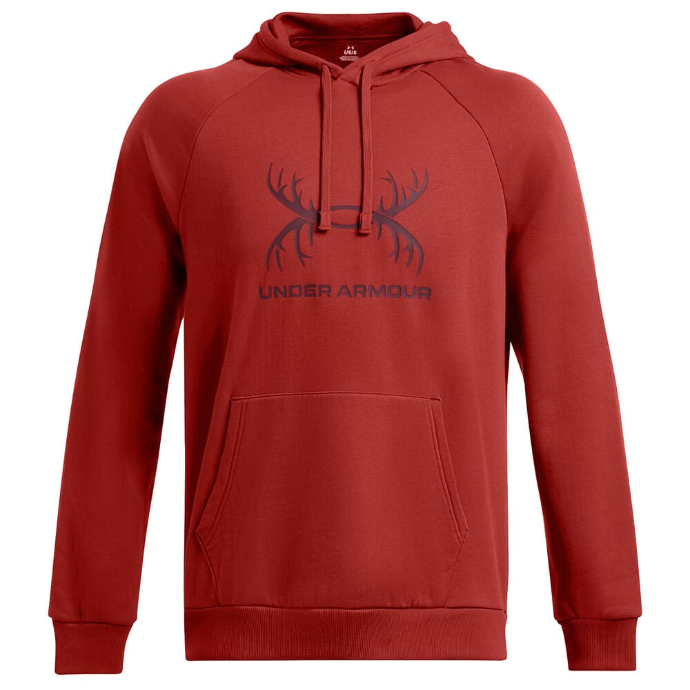 Under Armour Rival Fleece Antler Hoodie Earthen Orange 1388086-840