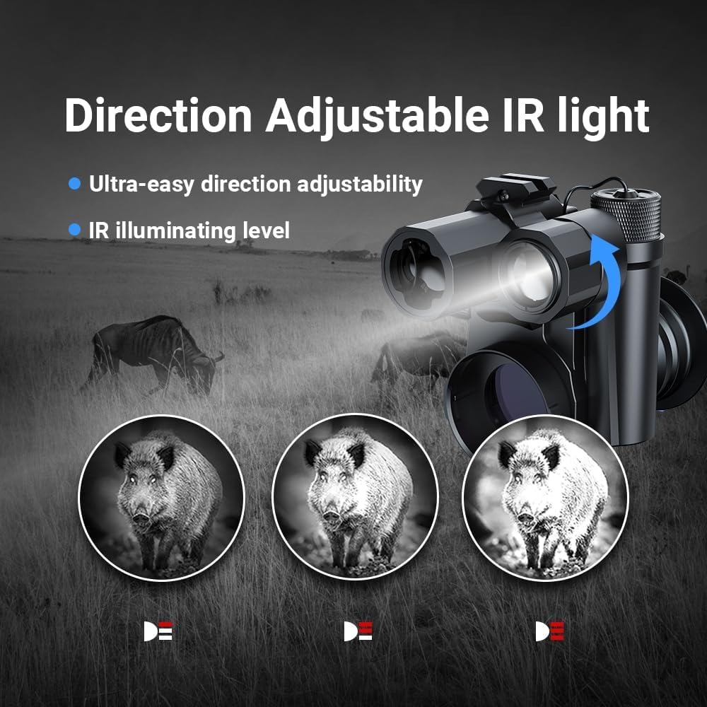 PARD NV007SP LRF Clip On Night Vision with 850nm IR Laser Rangefinder and HD Imaging
