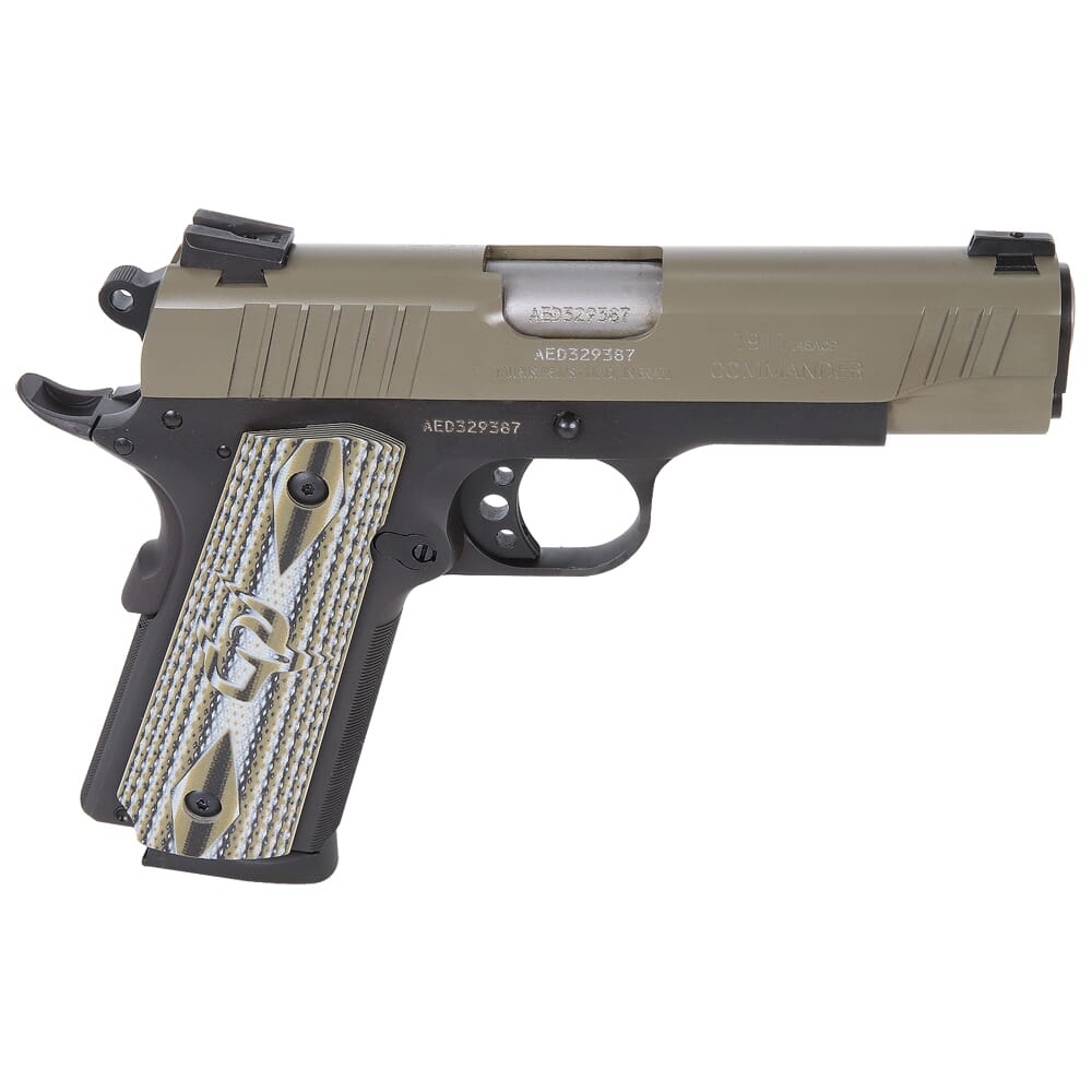 Taurus PT1911 Commander .45 ACP Bk Cerakote Sand VZ Grip 5" Pistol w/(1)8rd Mag 1-191101COMS-VZ