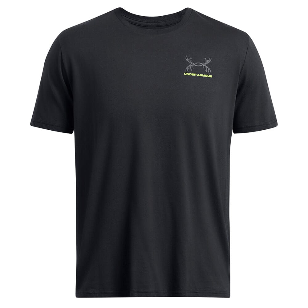 Under Armour Schematic Whitetail Short Sleeve Shirt Black 1386778-001