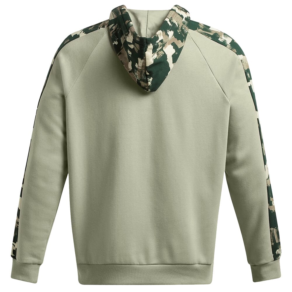 Under Armour Rival Fleece Camo Blocked Hoodie Grove Green/Summit White 1388087-504