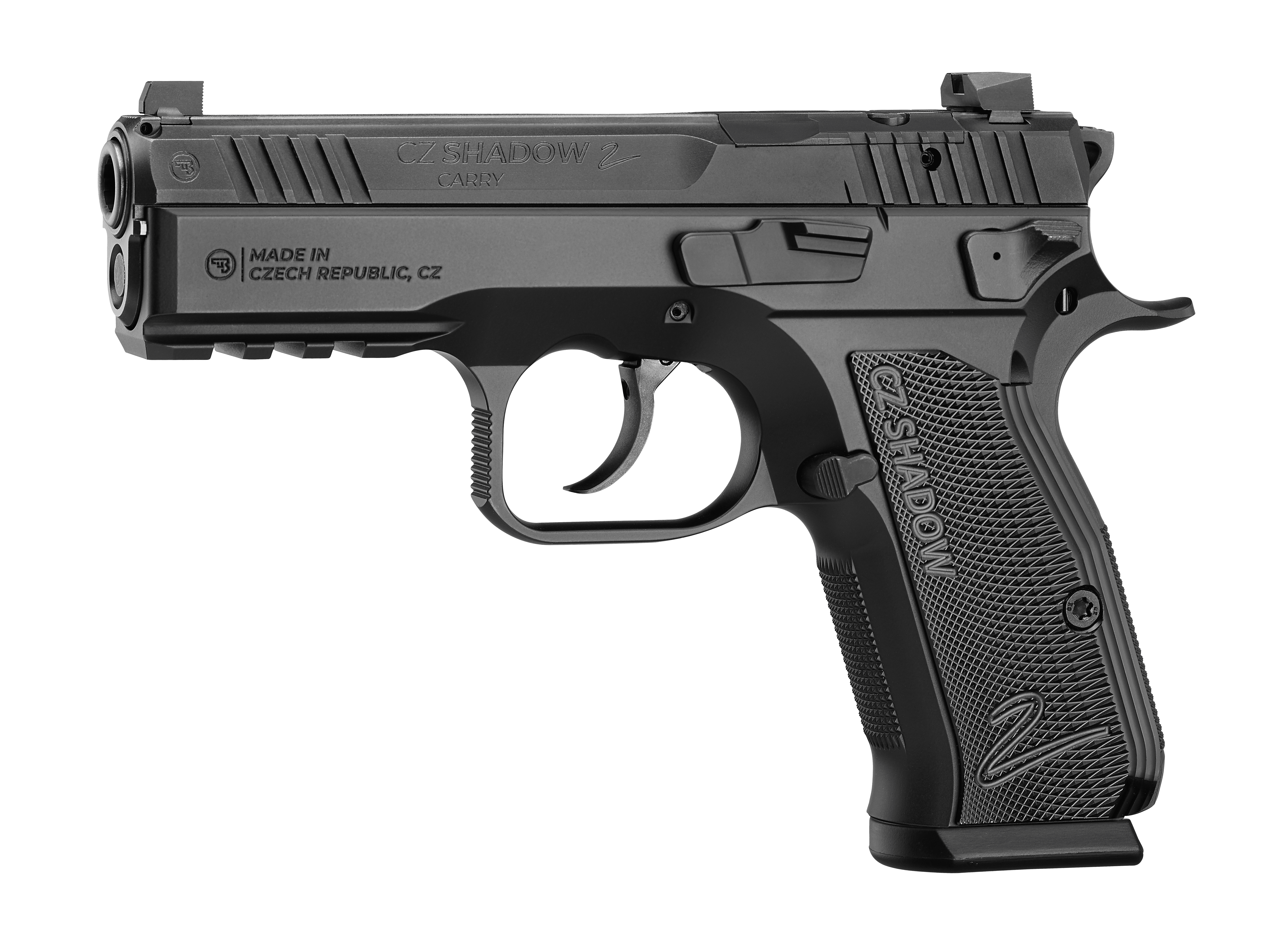 CZ-USA Shadow 2 Carry 9mm 4" Bbl 15rd Optics-Ready Compact Pistol 91244
