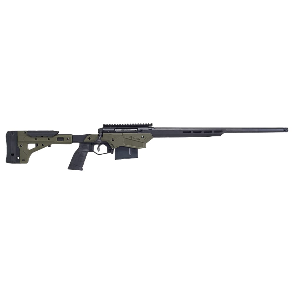 Savage Arms AXIS II Precision 6.5 Creedmoor 22" 1:8" 5/8x24 Bbl OD Green/Black BA Rifle w/(1) 10rd Mag 57552